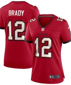 Alternative view of Tom Brady Tampa Bay Buccaneers Nike Women's Game Jersey - Red/Pewter