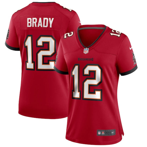 Tom Brady Tampa Bay Buccaneers Nike Women's Game Jersey - Red/Pewter - Image 2