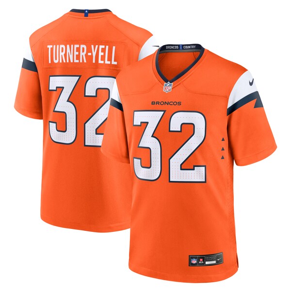 Delarrin Turner-Yell Denver Broncos Nike Team Game Jersey - Orange - Image 2