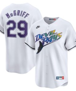 Fred McGriff Tampa Bay Rays Nike Throwback Cooperstown Limited Jersey - White
