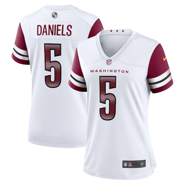 Jayden Daniels Washington Commanders Nike Women's Game Jersey - White/Black