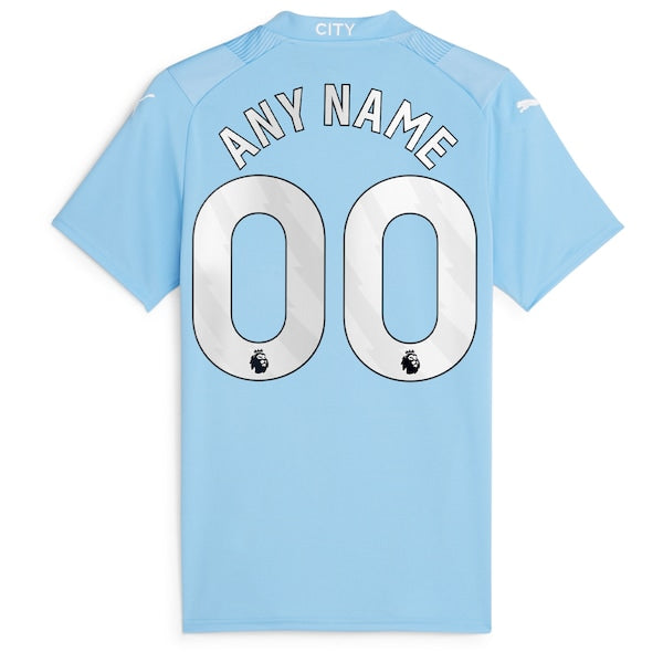 Manchester City Puma Women's 2023/24 Home Replica Custom Jersey - Sky Blue - Image 3