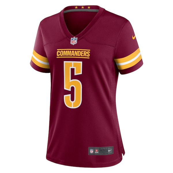 Jayden Daniels Washington Commanders Nike Women's 2024 NFL Draft First Round Pick Player Game Jersey - Burgundy - Image 2