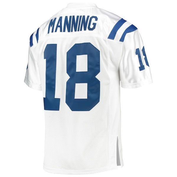 Peyton Manning Indianapolis Colts 2006 Authentic Throwback Retired Player Jersey - White/Royal - Image 4