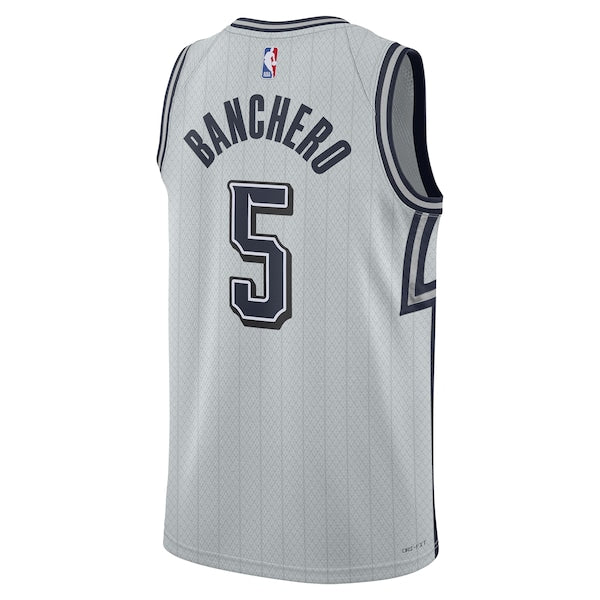 Paolo Banchero Orlando Magic Nike Unisex 2024/25 Swingman Player Jersey - City Edition - Silver - Image 3