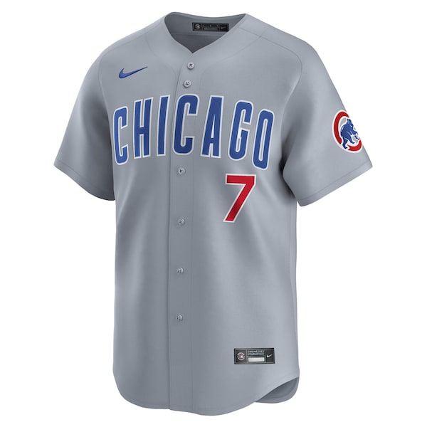 Dansby Swanson Chicago Cubs Nike Road Limited Player Jersey - Gray - Image 2