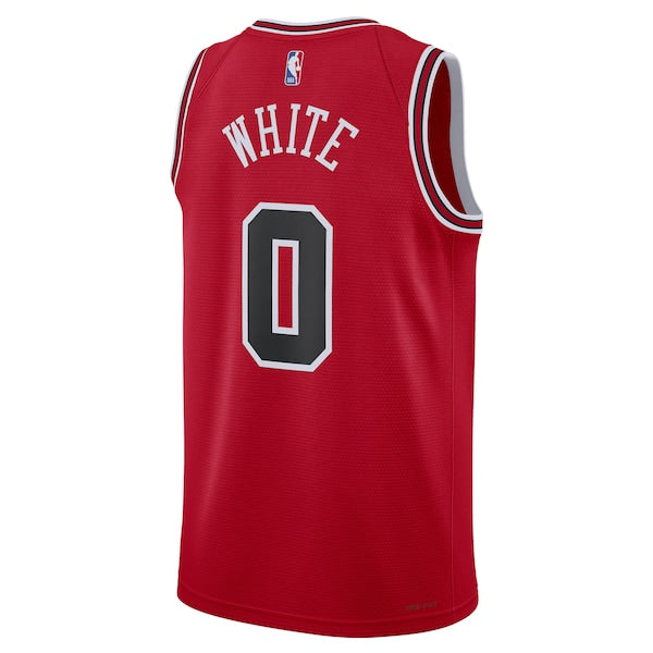Coby White Chicago Bulls Nike Unisex Swingman Jersey - Icon Edition - Red - Image 3