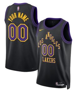 Los Angeles Lakers Nike Unisex 2025/26 City Edition Swingman Custom Jersey - Black