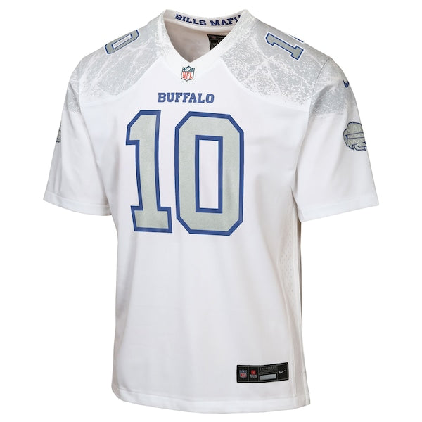 Khalil Shakir Buffalo Bills Nike Youth 2025 Rivalries Collection Game Jersey - White - Image 2
