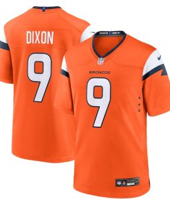 Riley Dixon Denver Broncos Nike Team Game Jersey -  Orange