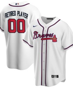 Atlanta Braves Nike Home Pick-A-Player Retired Roster Replica Jersey - White