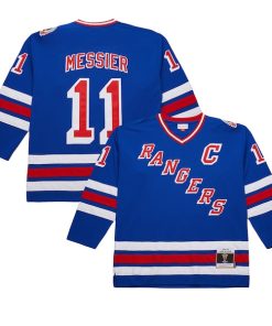 Mark Messier New York Rangers  Big & Tall 1993/94 Blue Line 2.0 Jersey - Blue