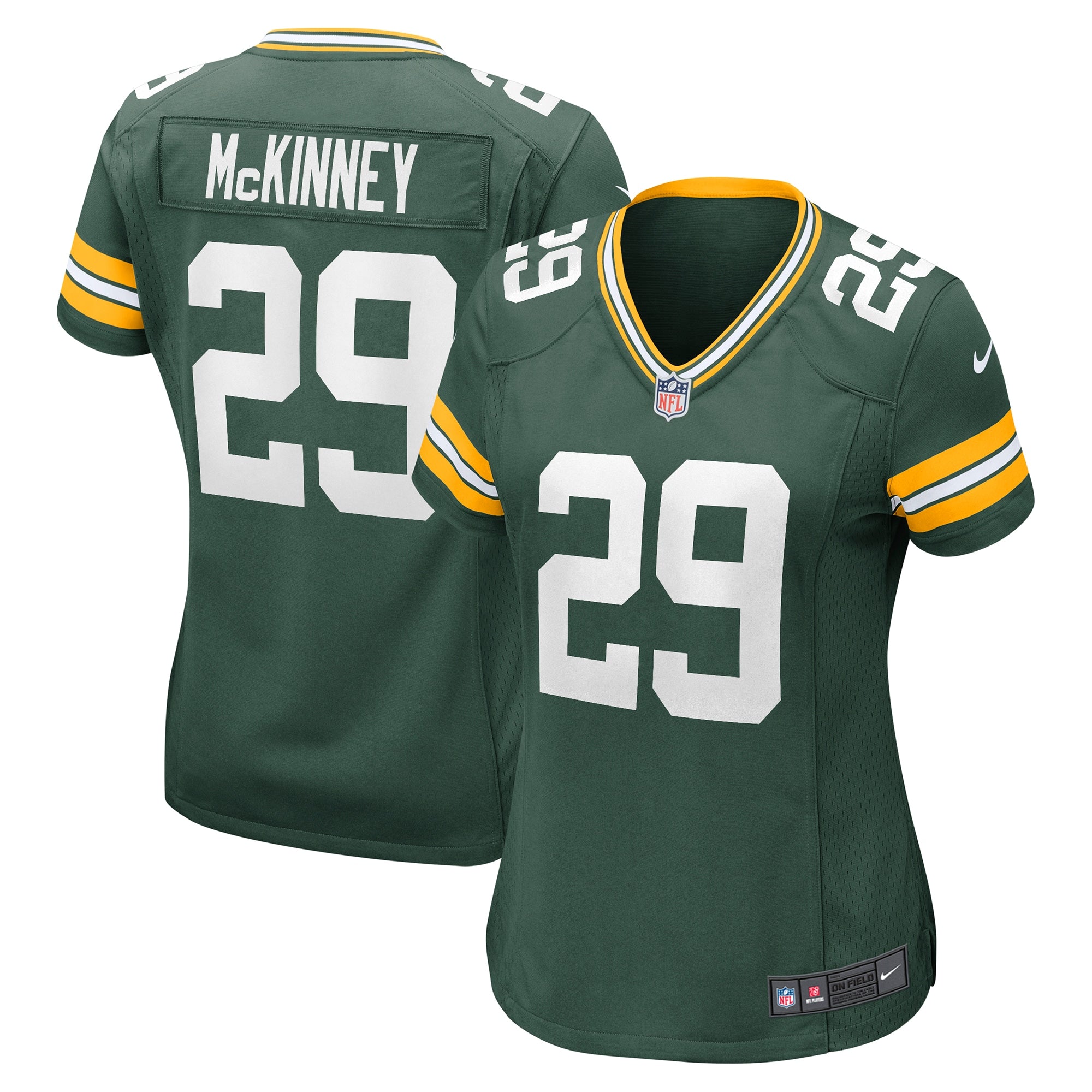 Xavier McKinney Green Bay Packers Nike Women's The 1923 Classic Game Jersey - Navy/Green - Image 5