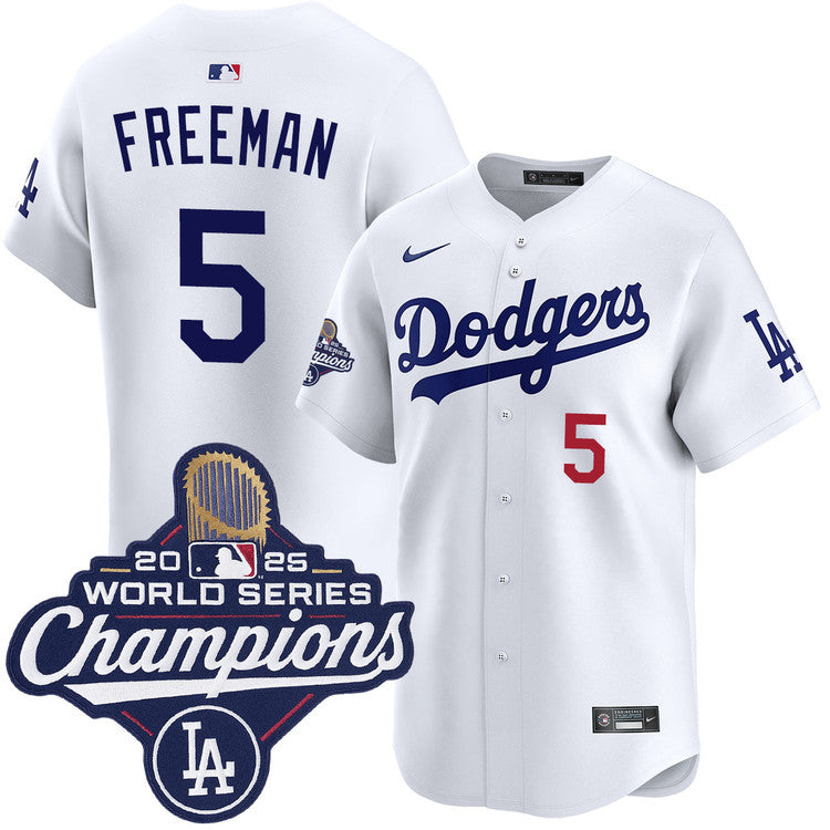 Freddie Freeman Los Angeles Dodgers Nike 2025 World Series Champions Limited Jersey ยจC White
