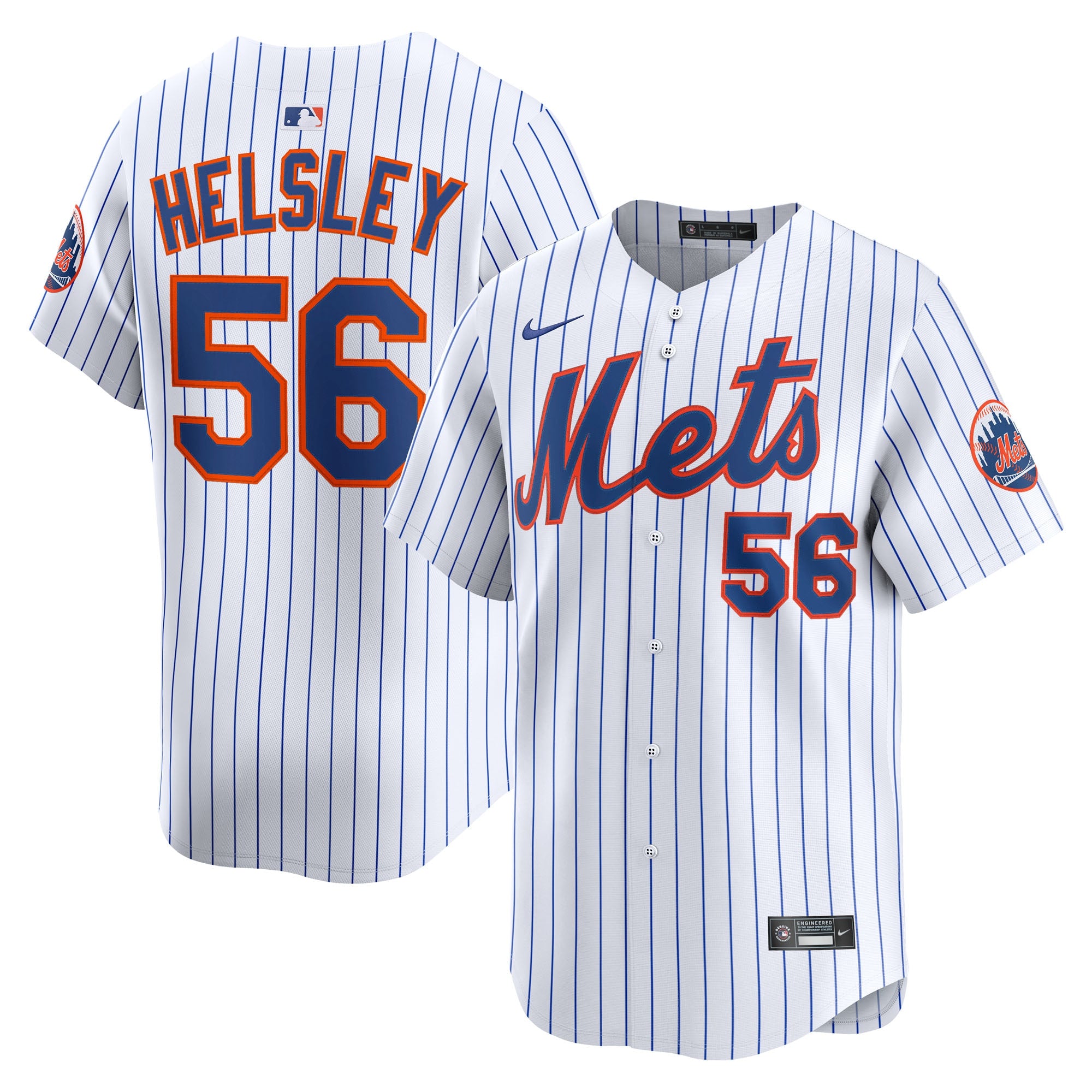 Ryan Helsley New York Mets Nike Alternate Limited Player Jersey - Black/White - Image 5