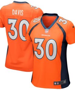Terrell Davis Denver Broncos Nike Women's Game Retired Player Jersey - Orange/Navy