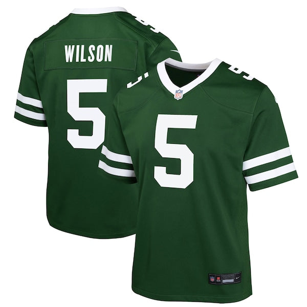 Garrett Wilson New York Jets Nike Youth Game Jersey - Legacy Green - Image 2
