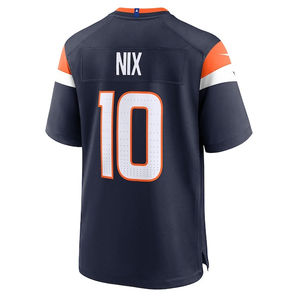 Bo Nix Denver Broncos Nike Alternate Game Jersey - Navy - Image 4