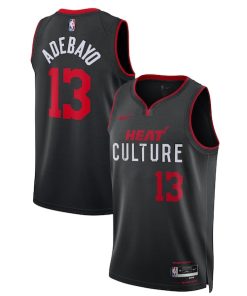 Bam Adebayo Miami Heat Nike Unisex 2023/24 Swingman Jersey - Black - City Edition