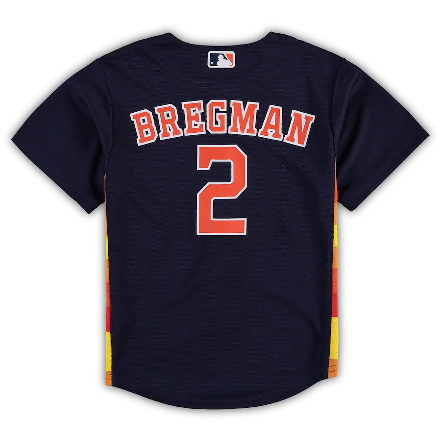 Alex Bregman Houston Astros Nike Preschool Alternate Replica Player Jersey - Navy - Image 3