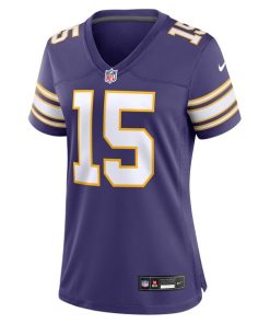Alternative view of Dallas Turner Minnesota Vikings Nike Women's Alternate Game Jersey -  Purple