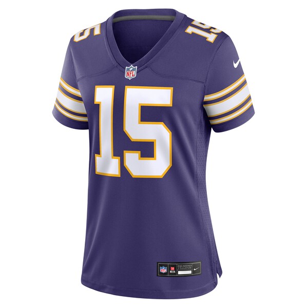 Dallas Turner Minnesota Vikings Nike Women's Alternate Game Jersey - Purple - Image 2