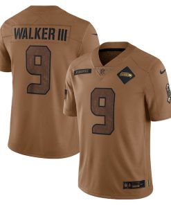 Kenneth Walker III Seattle Seahawks Nike 2023 Salute To Service Limited Jersey - Brown