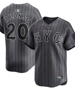 Pete Alonso New York Mets Nike 2024 City Connect Limited Player Jersey - Graphite