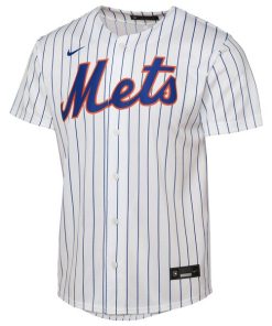 Alternative view of New York Mets Nike Youth Home Replica Jersey - White