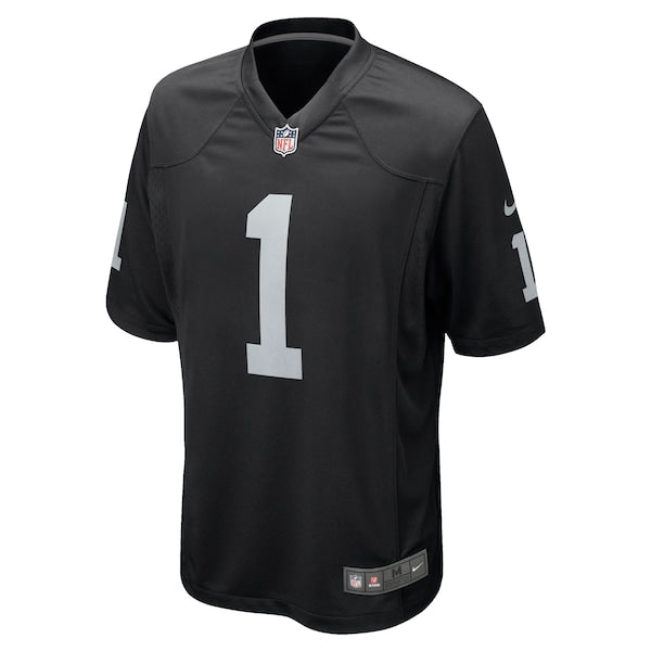 Number 1 Dad Las Vegas Raiders Nike Game Jersey - Black - Image 2