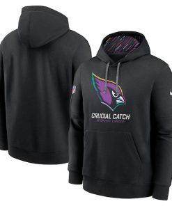 Arizona Cardinals Nike 2024 NFL Crucial Catch Club Pullover Hoodie - Black