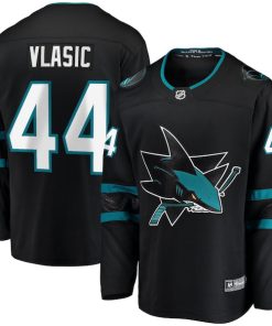 Marc-Edouard Vlasic San Jose Sharks   Premier Breakaway Player Jersey - Black/Teal