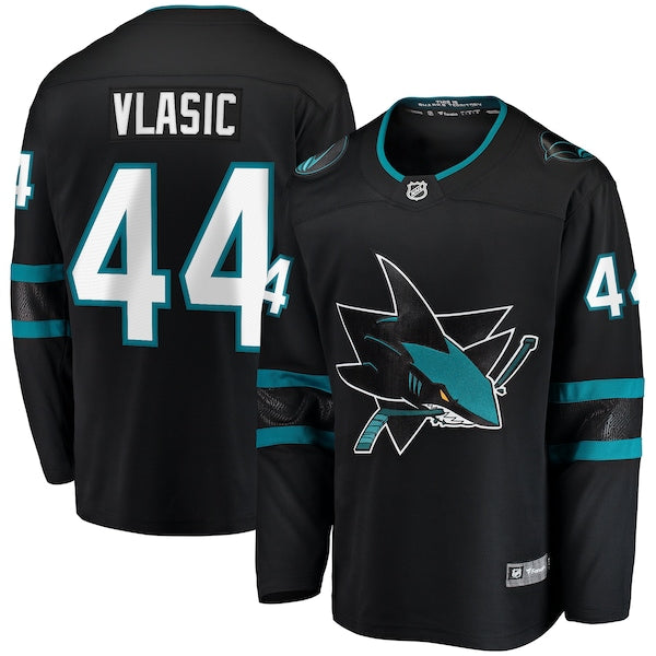 Marc-Edouard Vlasic San Jose Sharks Premier Breakaway Player Jersey - Black/Teal