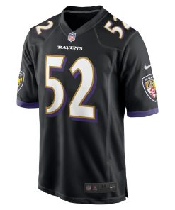 Alternative view of Ray Lewis Baltimore Ravens Nike Retired Player Game Jersey - Black