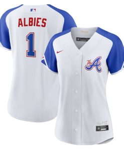Ozzie Albies Atlanta Braves Nike Women's 2023 City Connect Replica Player Jersey - White
