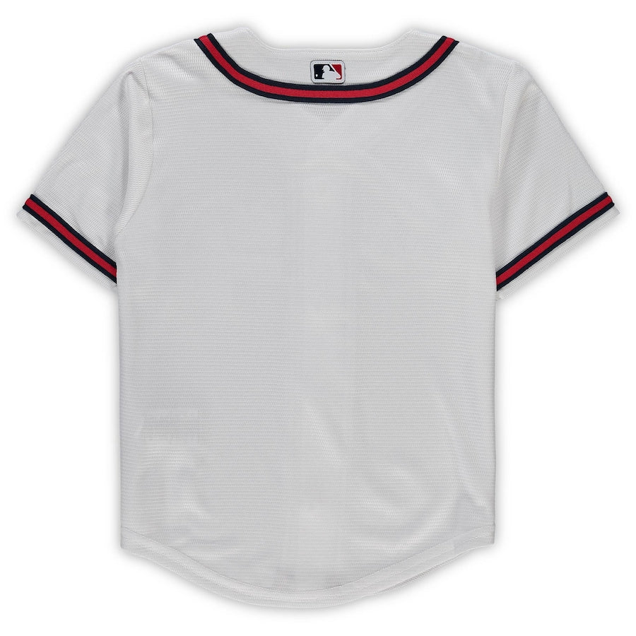 Atlanta Braves Nike Toddler Replica Team Jersey - White - Image 3