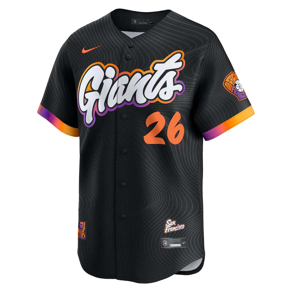 Matt Chapman San Francisco Giants Nike 2025 City Connect Limited Jersey - Anthracite - Image 2