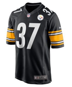 Alternative view of Elijah Riley Pittsburgh Steelers Nike Game Player Jersey - Black