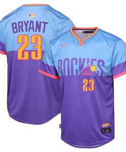 Kris Bryant Colorado Rockies Nike Youth 2025 City Connect Limited Player Jersey - Purple/Light Blue