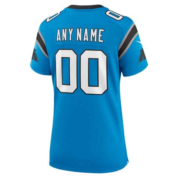 Carolina Panthers Nike Women's Alternate Custom Game Jersey - Blue - Image 3