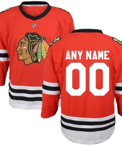 Chicago Blackhawks Youth Replica Custom Jersey - Red