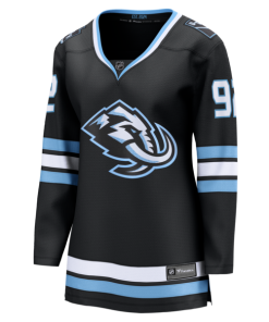 Alternative view of Logan Cooley Utah Mammoth  Women's Home Breakaway Jersey - Black