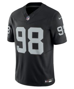 Alternative view of Maxx Crosby Las Vegas Raiders Nike Vapor F.U.S.E. Limited Jersey - Black