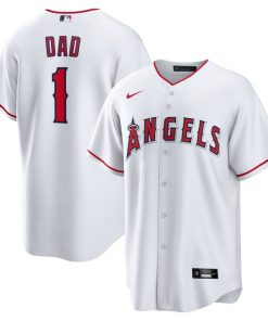 Los Angeles Angels Nike #1 Dad Home Replica Jersey - White
