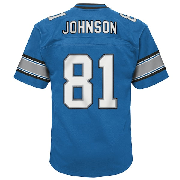 Calvin Johnson Detroit Lions Youth Legacy Replica Jersey - Blue - Image 3