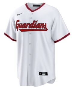 Alternative view of Shane Bieber Cleveland Guardians Nike Home Replica Jersey - White