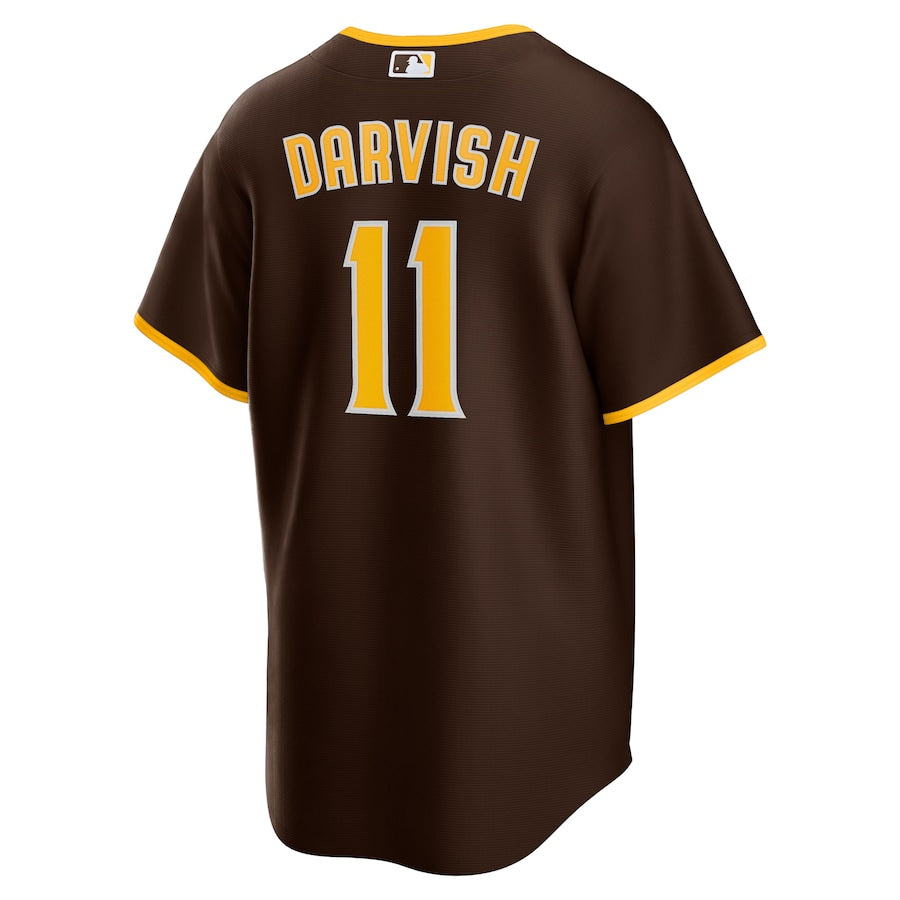 Yu Darvish San Diego Padres Nike Alternate Replica Player Jersey - Brown - Image 3