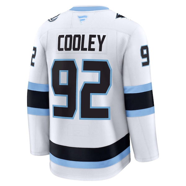 Logan Cooley Utah Mammoth Away Premium Player Jersey - White/Black - Image 4