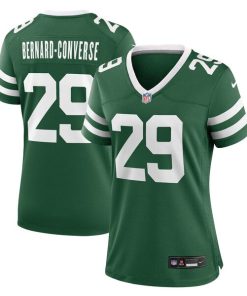 Alternative view of Jarrick Bernard Converse New York Jets Nike Women's Team Game Jersey - Legacy Green