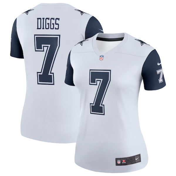 Trevon Diggs Dallas Cowboys Nike Women's Alternate Legend Jersey - White/Navy - Image 4